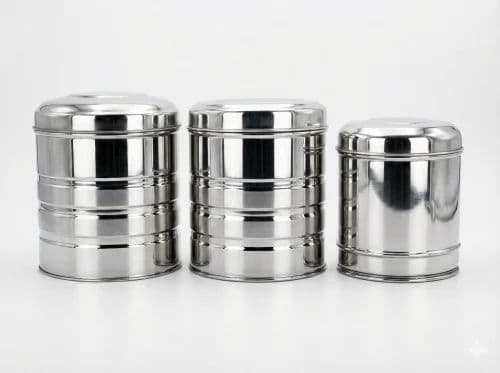 Stainless Steel Kitchen Storage Canisters