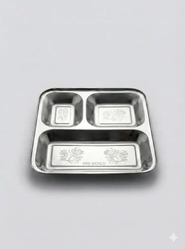 Stainless Steel Compartment Tray