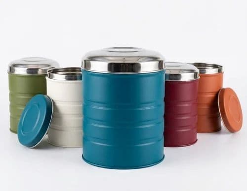 Colored Stainless Steel Canisters