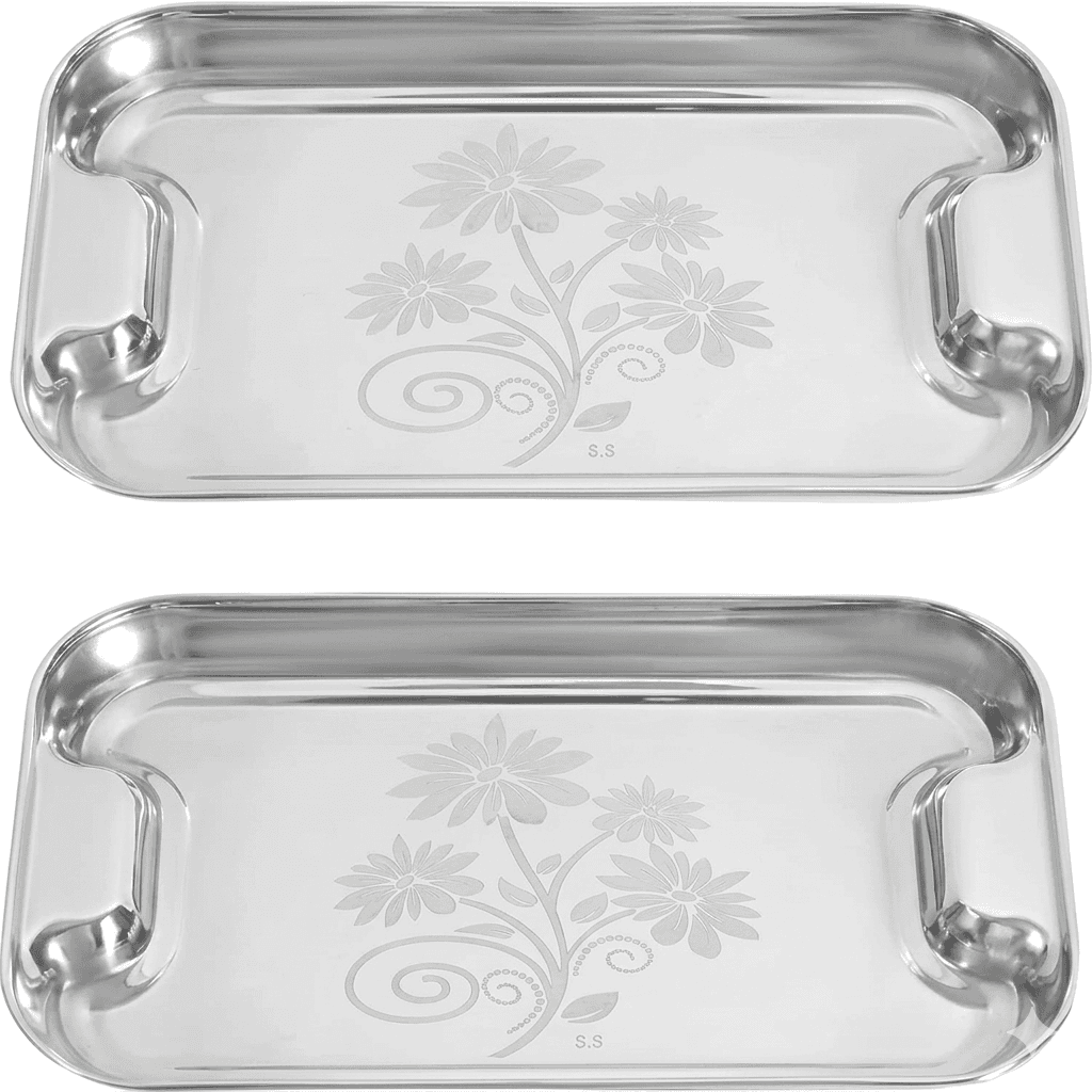 13x8" inches Lemon Tray 190gram High Quality Mirror Polish & Lazer view 2