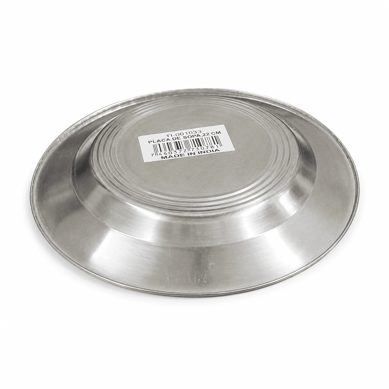 10INCHES SOUP PLATE 12PCS IN KG FULL MIRROR POLISH LAZER view 2