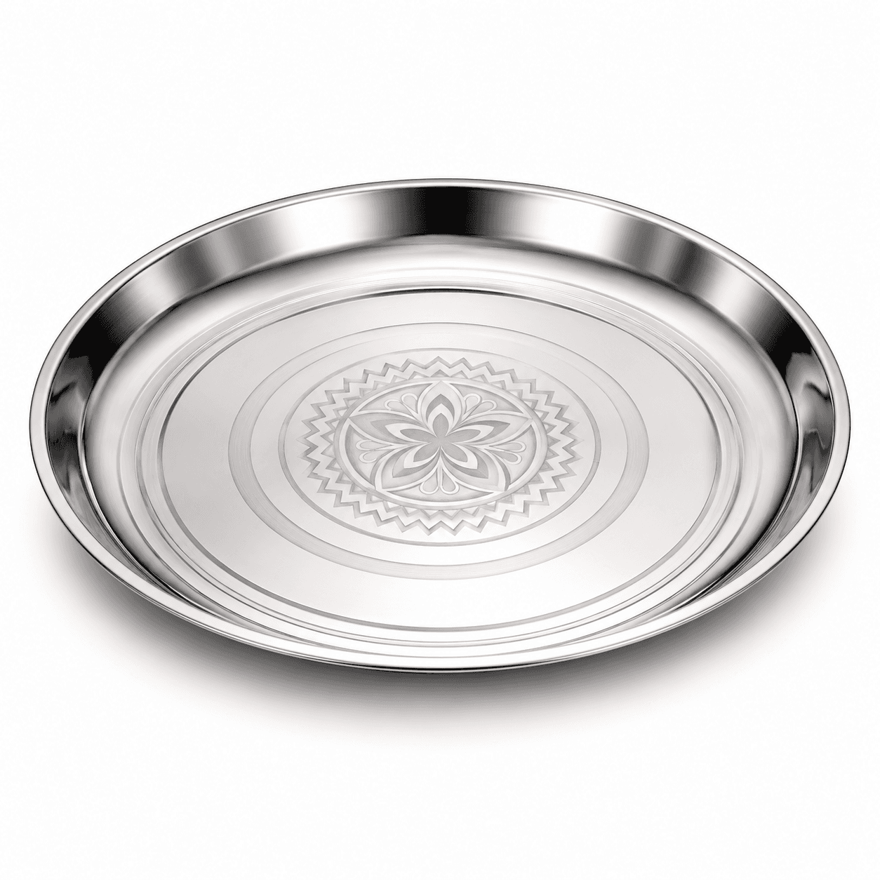 12" inches MP Khomcha High Quality Mirror Polish Silver touch & Lazer 130-35gram