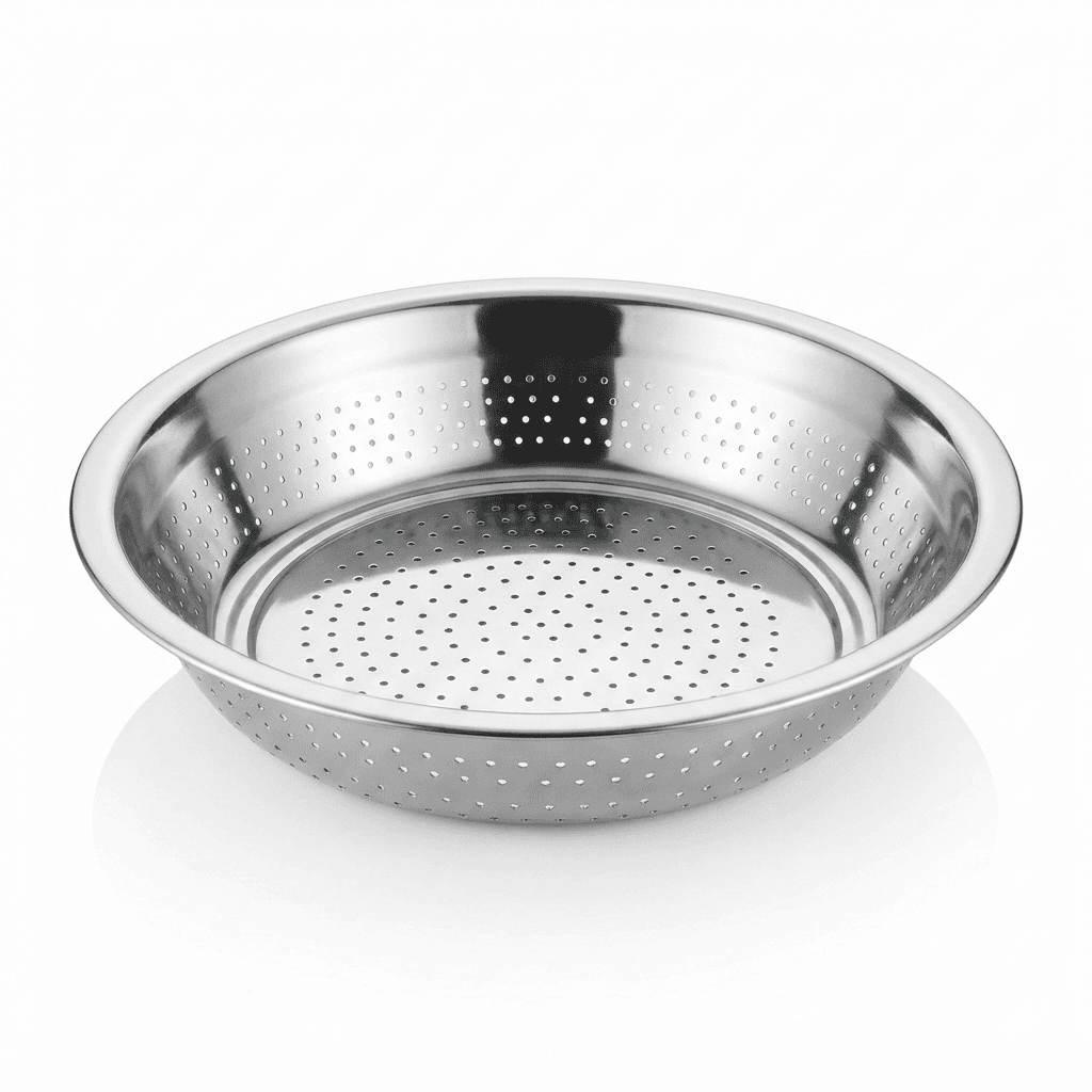 Stainless Steel 17" inches 260gram Madrasi Chalna / Parat Chalna Mirror Polish Light Weight