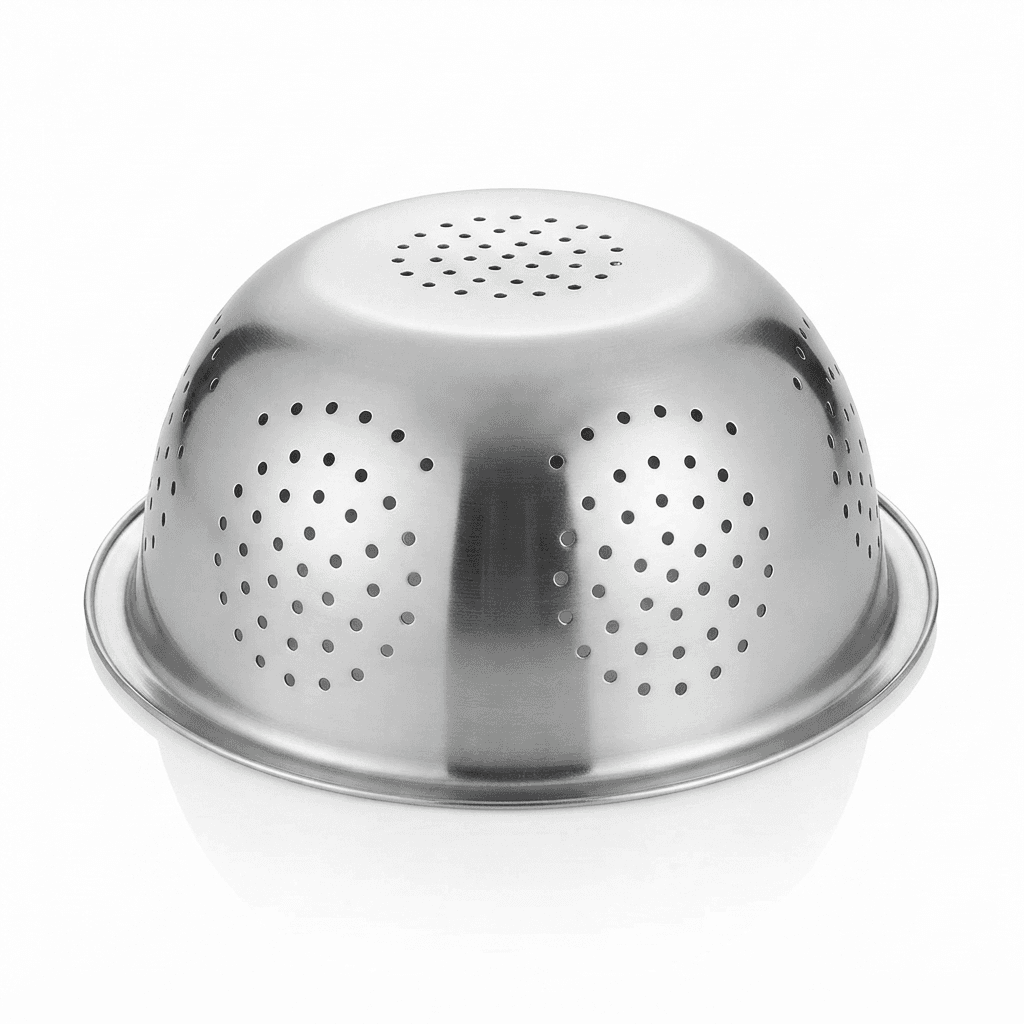 15" inches High Quality Mirror Polish Stackable Colander 320gram view 2