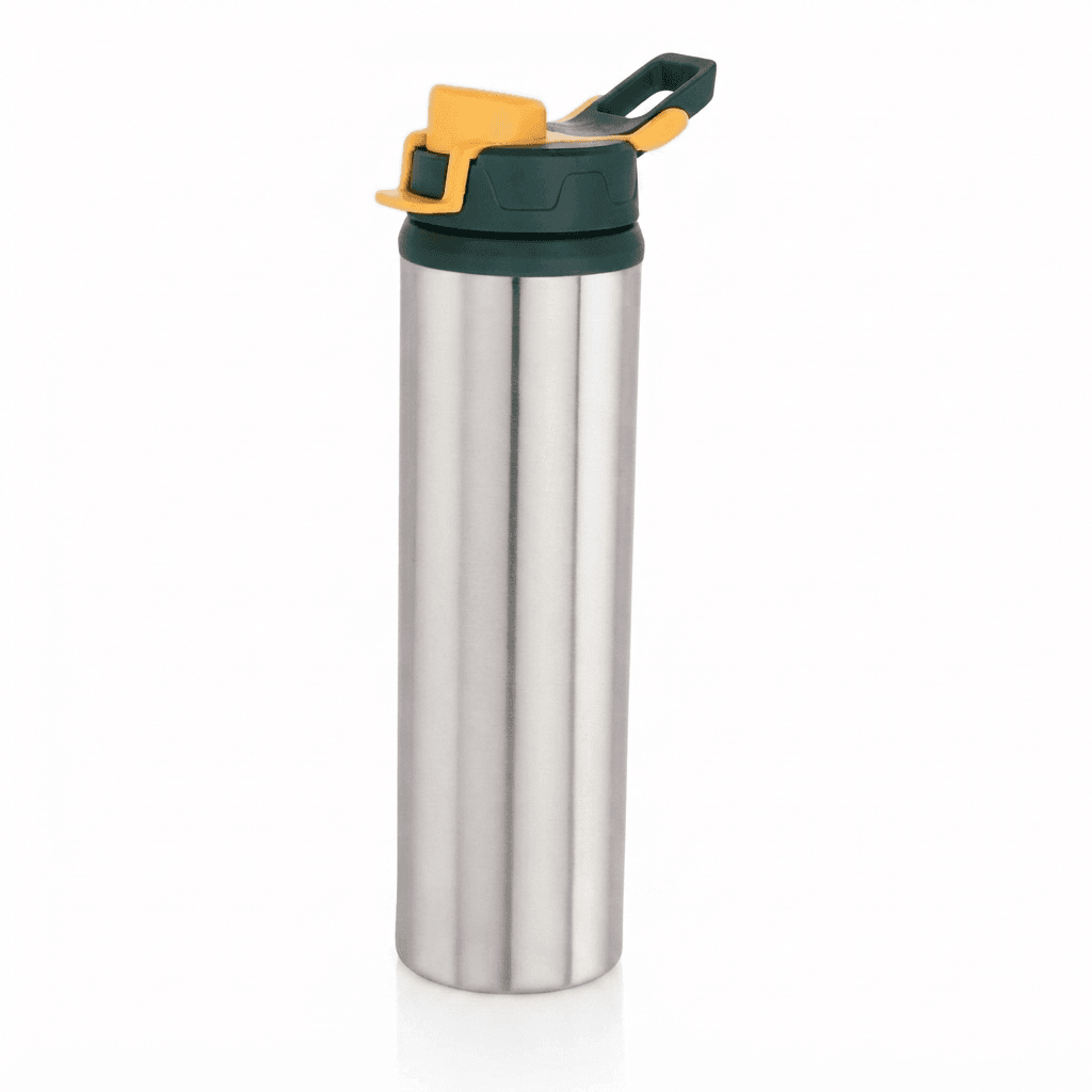 1LTR Robot Design STEEL BOTTLE WITH PLASTIC CAP SIPPER under 99 Lot – photo 1