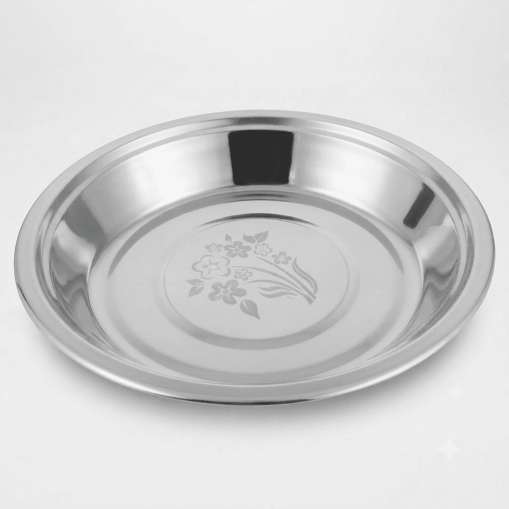 18" inches 230gram Light Weight Deep Parat / Paraat High Quality Mirror Polish+ Lazer & silver touch