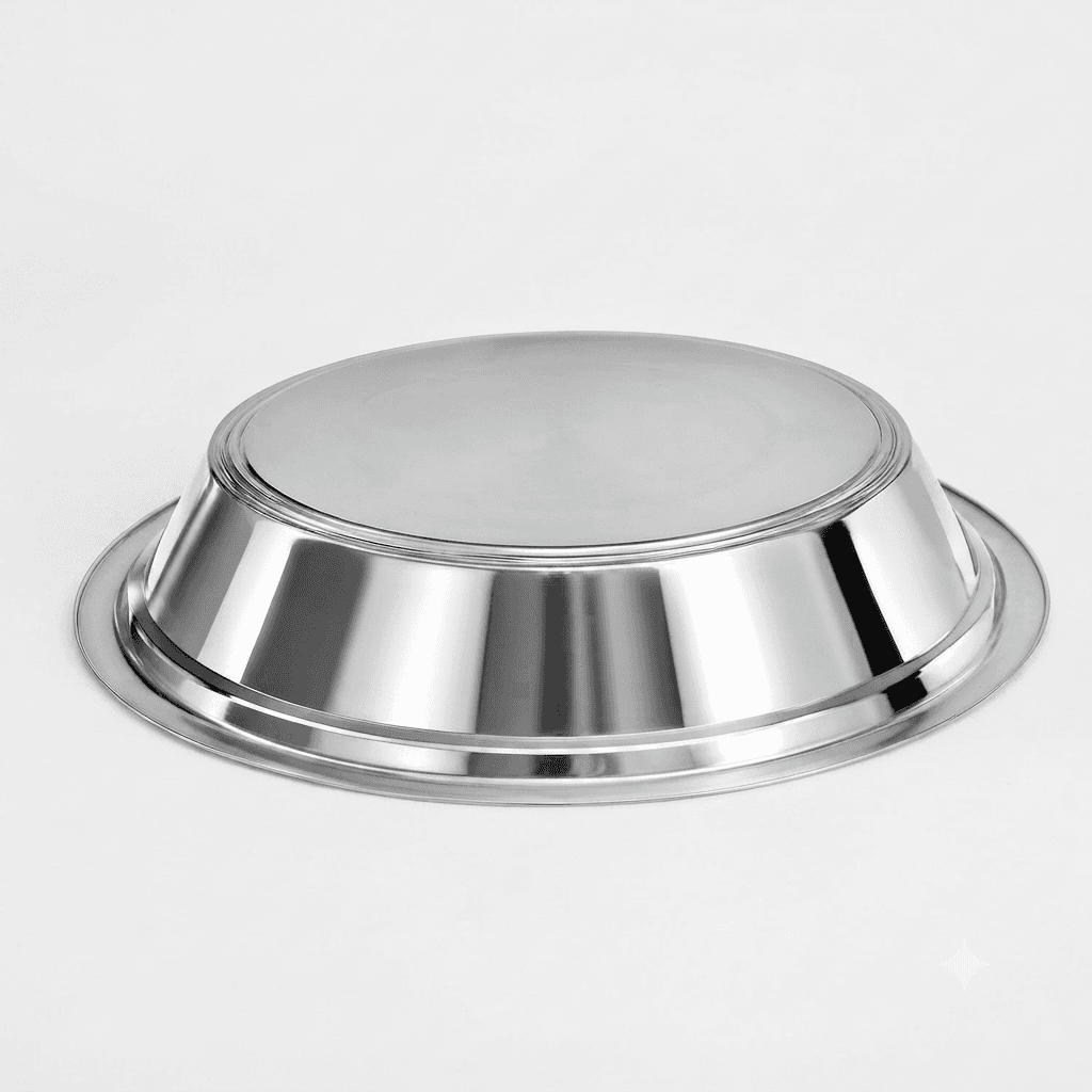 18" inches 230gram Light Weight Deep Parat / Paraat High Quality Mirror Polish+ Lazer & silver touch view 2