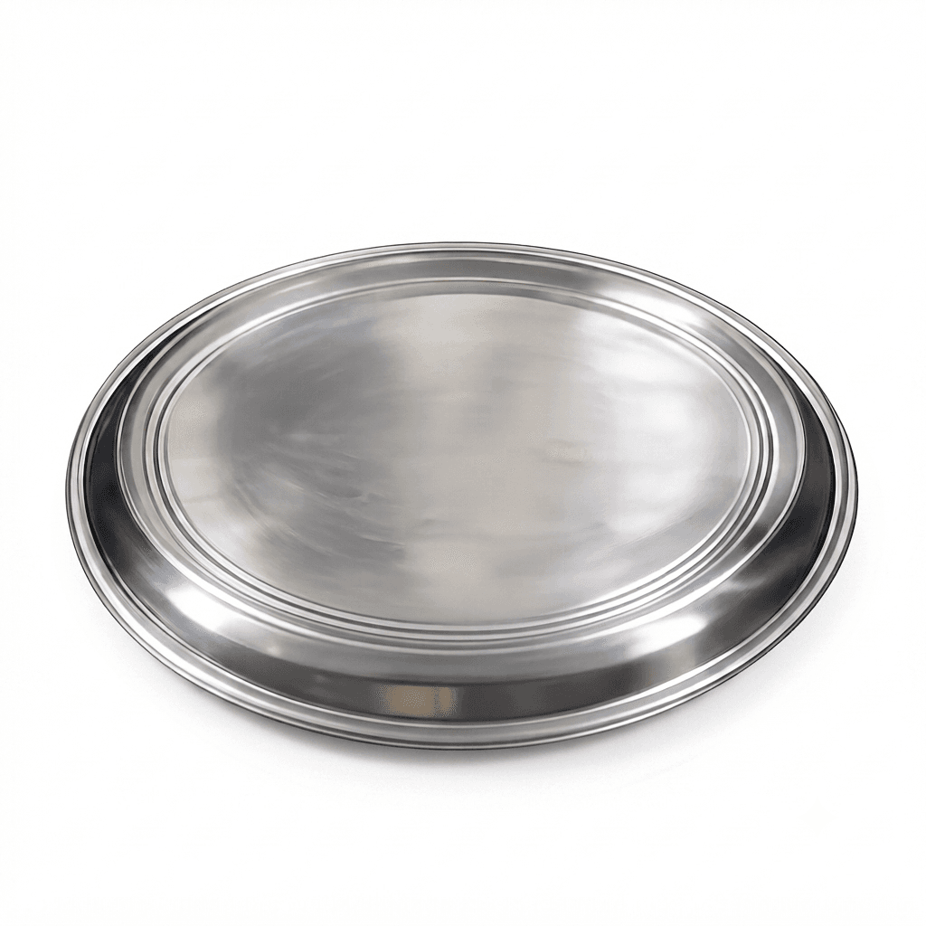 High Quality Mirror Polish Stainless Steel 11" inches 190gram MP Khomcha silver touch+ lazer – photo 2