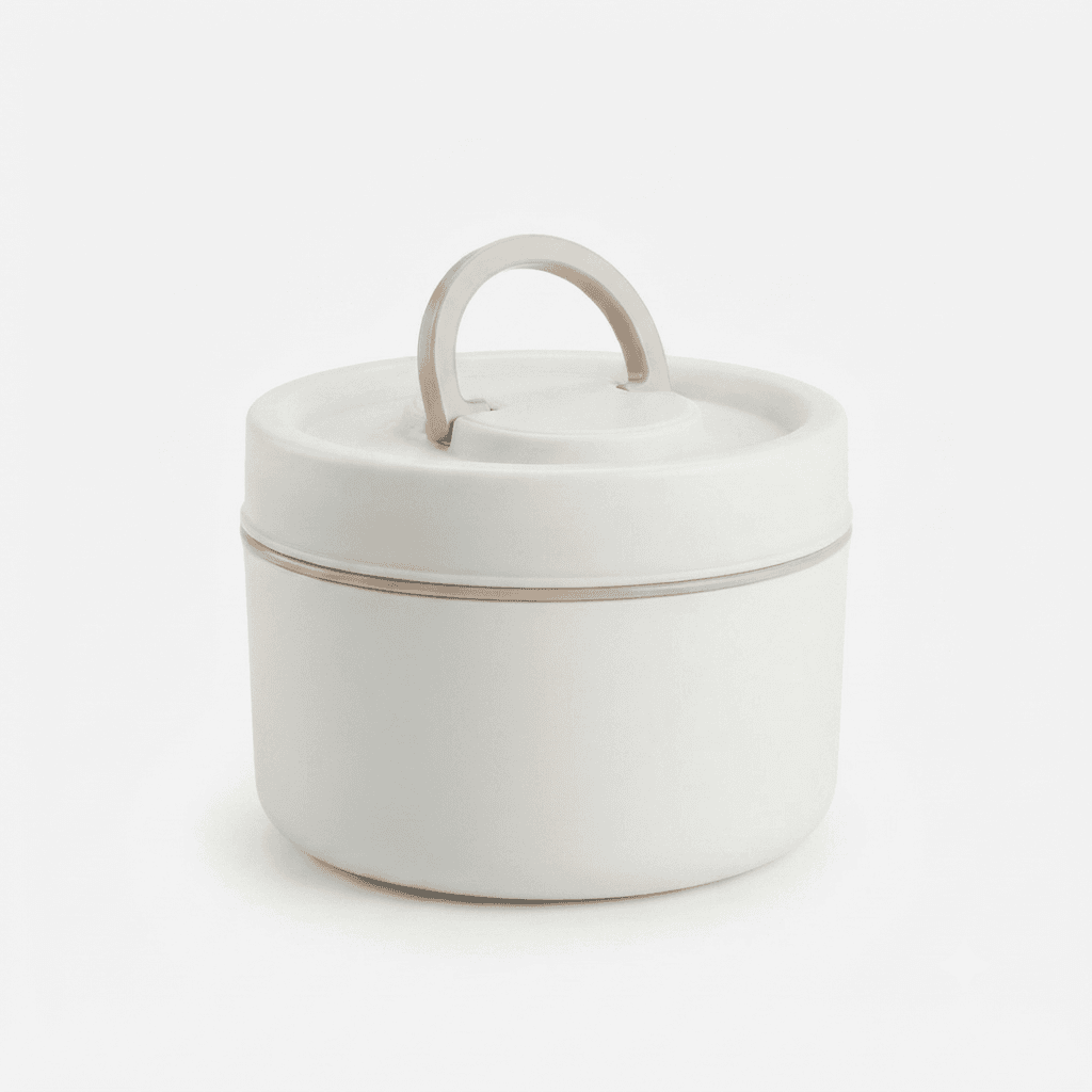 Inner Steel Outter Plastic High Quality Round Lunch Box 600ml โ photo 1