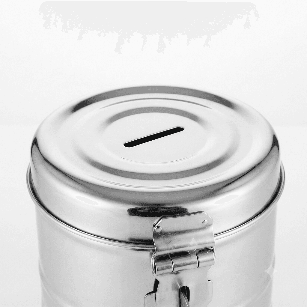 Stainless Steel Gullak / Money Bank / Piggy Bank 1000ml 172grams – photo 2