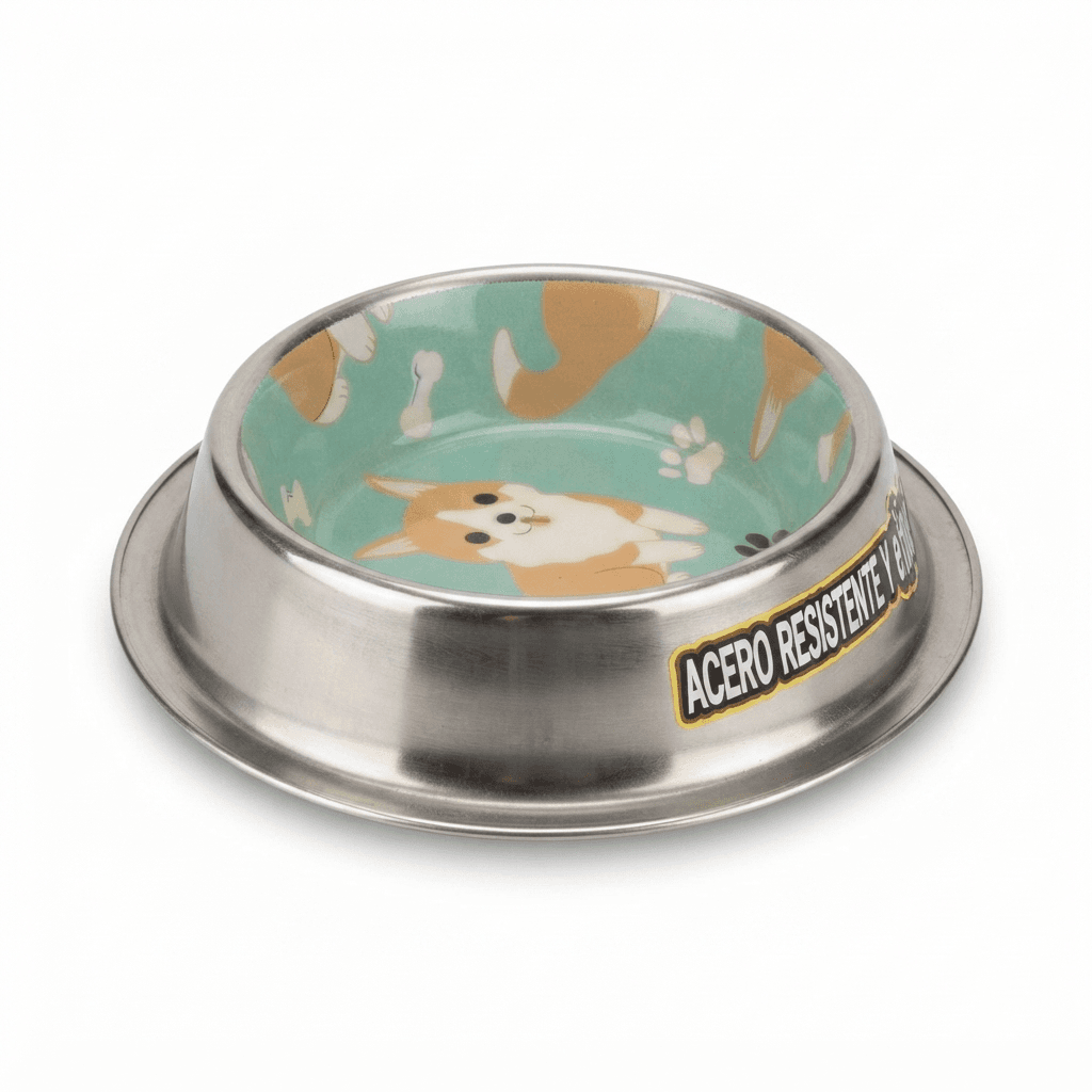 0 no. Zero number Dog bowl / Dog feeding Bowl / Pet bowl / Enamel Printed Dog Bowl mix designs – photo 1
